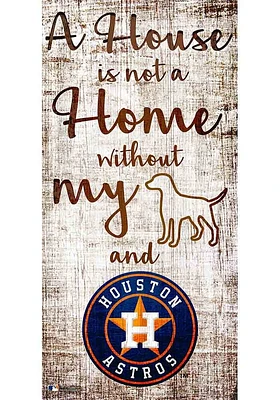 Houston Astros A House is not a Home Sign - Navy Blue