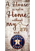 Houston Astros A House is not a Home Sign - Navy Blue