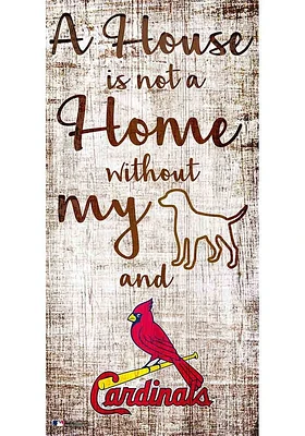 St Louis Cardinals A House is not a Home Sign - Red