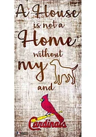 St Louis Cardinals A House is not a Home Sign - Red