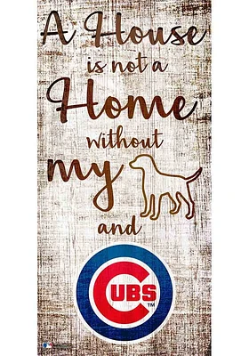 Chicago Cubs A House is not a Home Sign - Blue