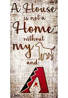 Arizona Diamondbacks A House is not a Home Sign - Red