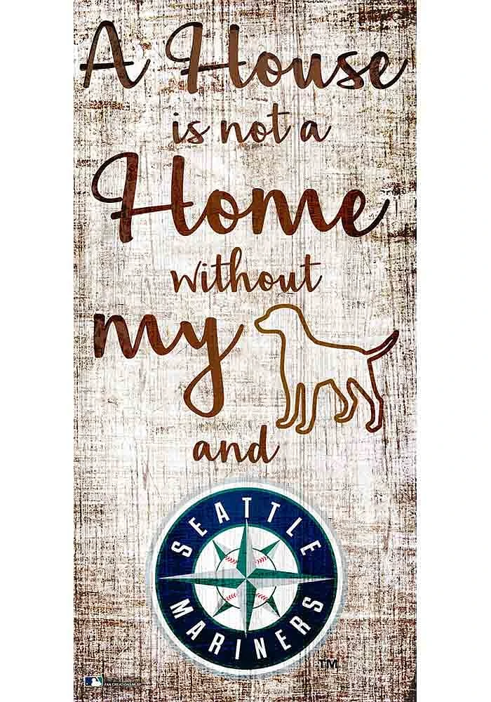 Seattle Mariners A House is not a Home Sign - Navy Blue
