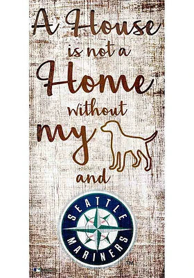 Seattle Mariners A House is not a Home Sign - Navy Blue