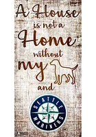 Seattle Mariners A House is not a Home Sign - Navy Blue