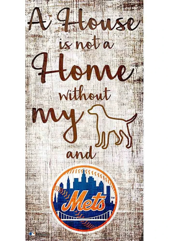 New York Mets A House is not a Home Sign - Blue
