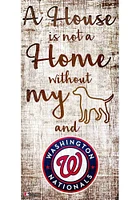 Washington Nationals A House is not a Home Sign - Red