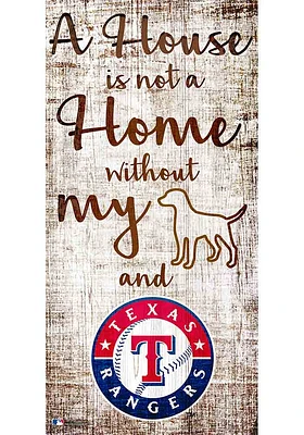 Texas Rangers A House is not a Home Sign - Blue