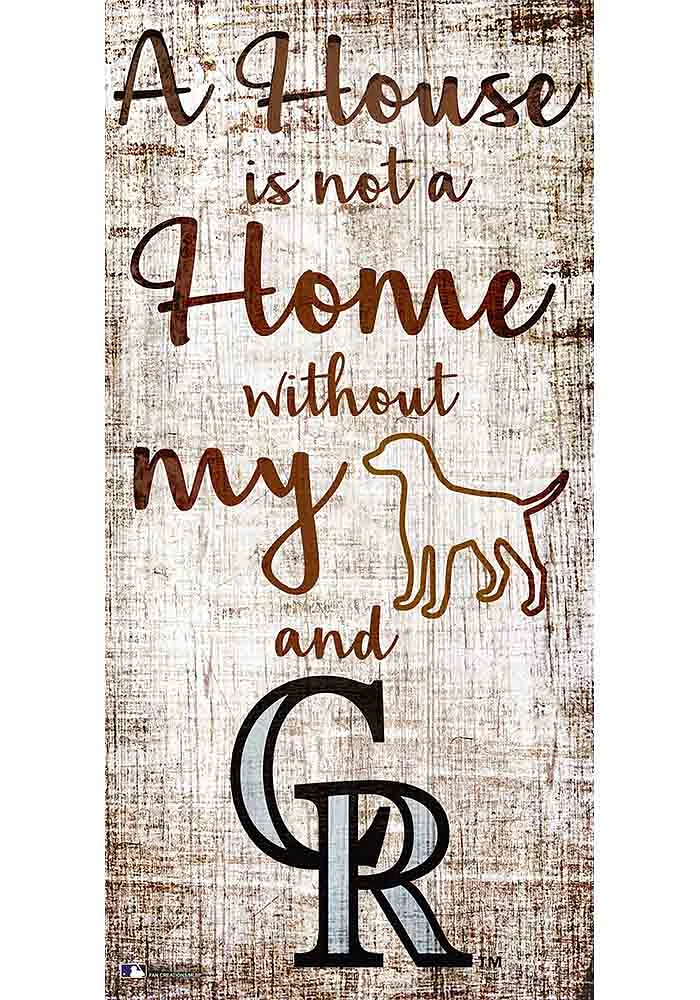 Colorado Rockies A House is not a Home Sign - Purple