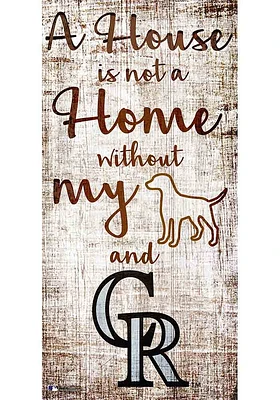 Colorado Rockies A House is not a Home Sign - Purple