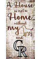 Colorado Rockies A House is not a Home Sign - Purple