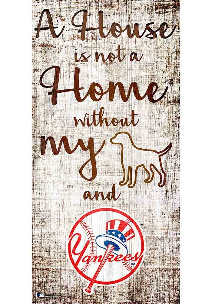 New York Yankees A House is not a Home Sign - Blue