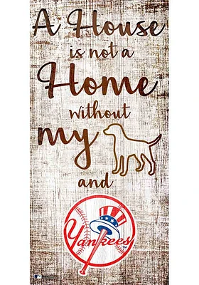 New York Yankees A House is not a Home Sign - Blue