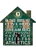 Oakland Athletics 12 inch House Sign - Green