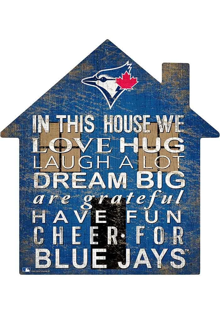 Toronto Blue Jays 12 inch House Sign - Blue
