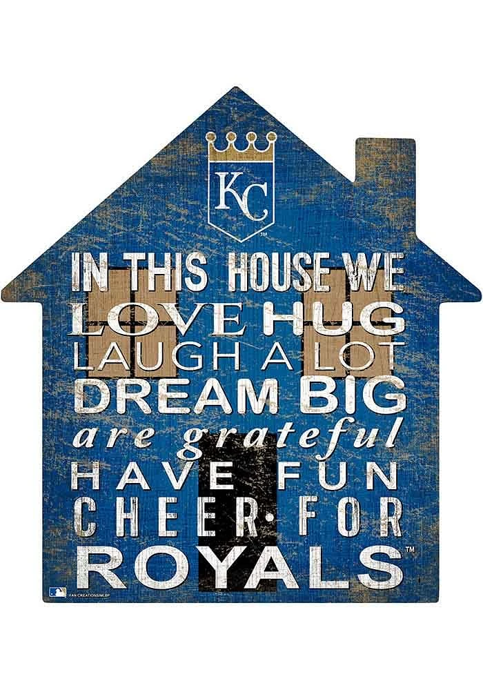 Kansas City Royals 12 inch House Sign - Blue