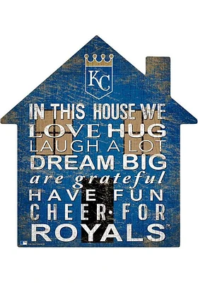 Kansas City Royals 12 inch House Sign - Blue