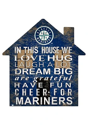 Seattle Mariners 12 inch House Sign - Navy Blue