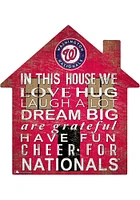 Washington Nationals 12 inch House Sign - Red