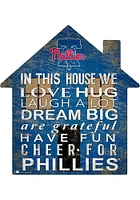 Philadelphia Phillies 12 inch House Sign - Red
