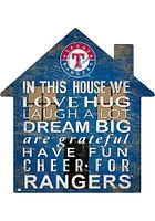 Texas Rangers 12 inch House Sign - Blue
