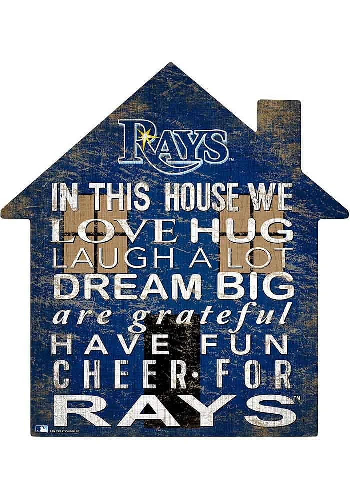 Tampa Bay Rays 12 inch House Sign - Blue