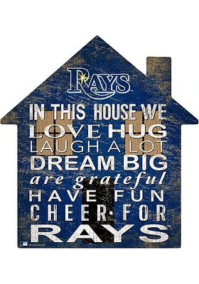 Tampa Bay Rays 12 inch House Sign - Blue