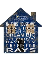 Tampa Bay Rays 12 inch House Sign - Blue