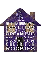 Colorado Rockies 12 inch House Sign - Purple