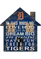 Detroit Tigers 12 inch House Sign - Navy Blue