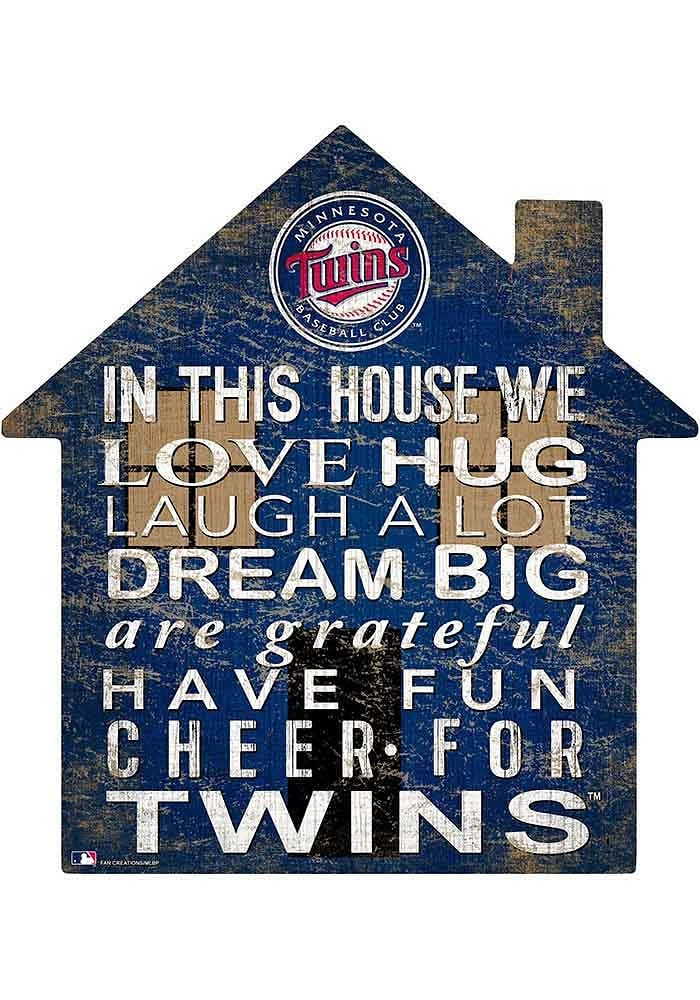 Minnesota Twins 12 inch House Sign - Blue