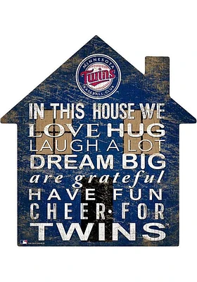 Minnesota Twins 12 inch House Sign - Blue