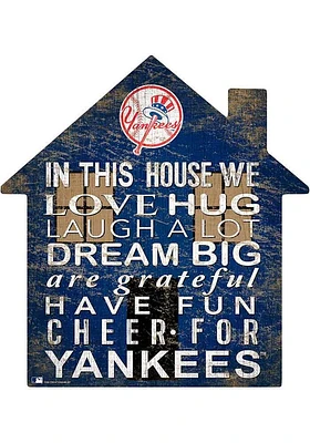 New York Yankees 12 inch House Sign - Blue