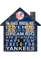 New York Yankees 12 inch House Sign - Blue