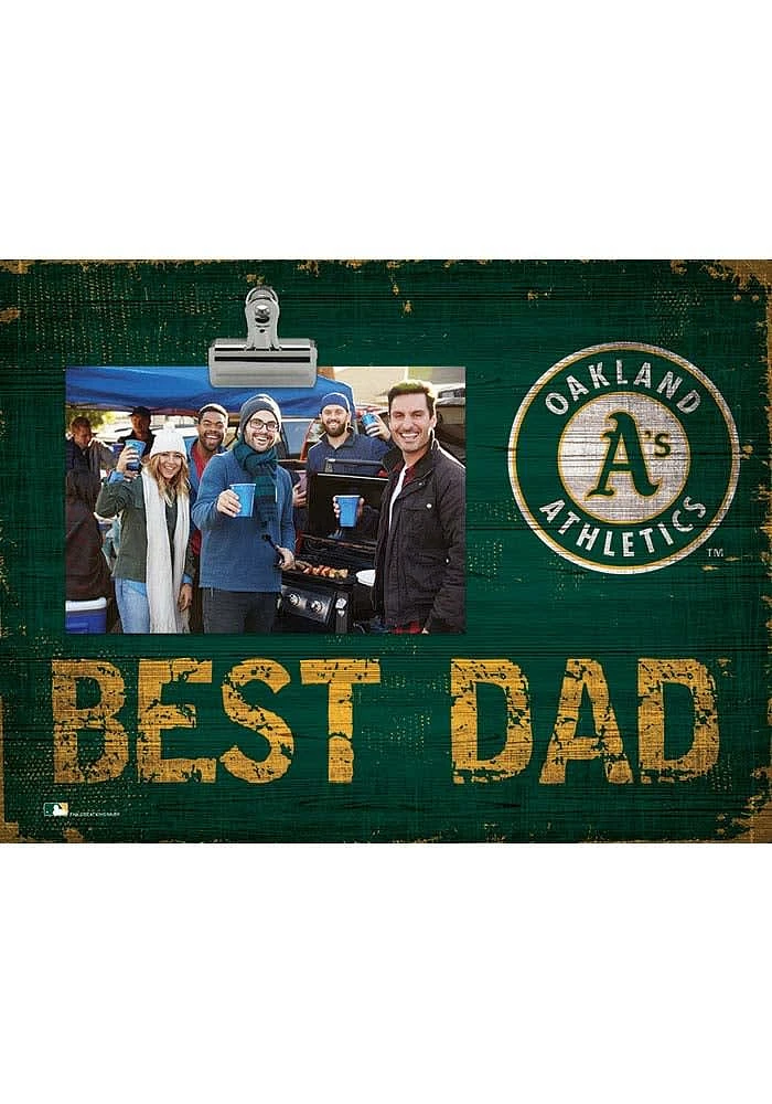 Oakland Athletics Best Dad Clip Picture Frame