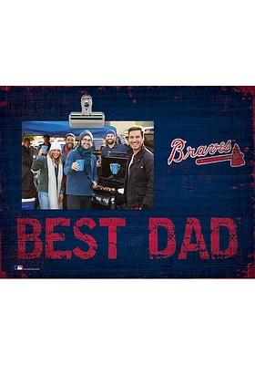 Atlanta Braves Best Dad Clip Picture Frame