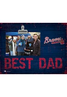 Atlanta Braves Best Dad Clip Picture Frame