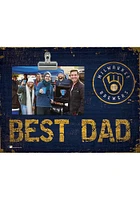 Milwaukee Brewers Best Dad Clip Picture Frame
