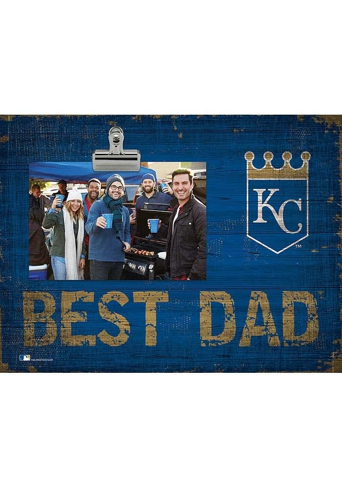 Kansas City Royals Best Dad Clip Picture Frame - Blue