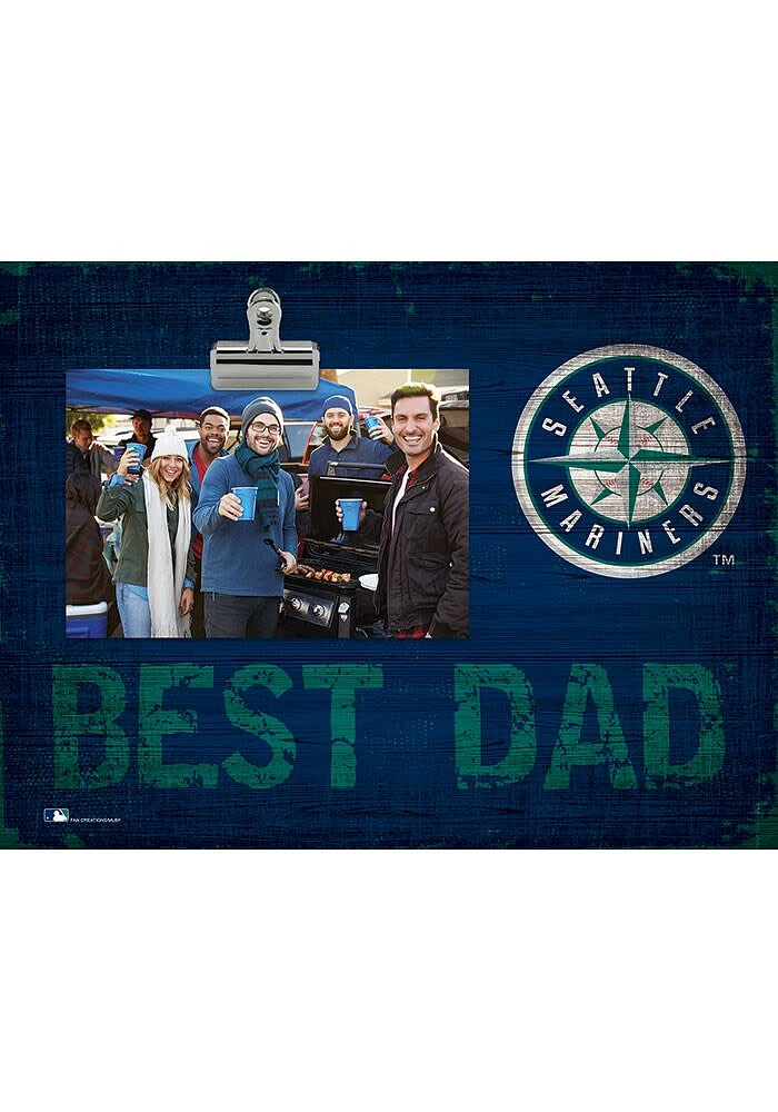 Seattle Mariners Best Dad Clip Picture Frame