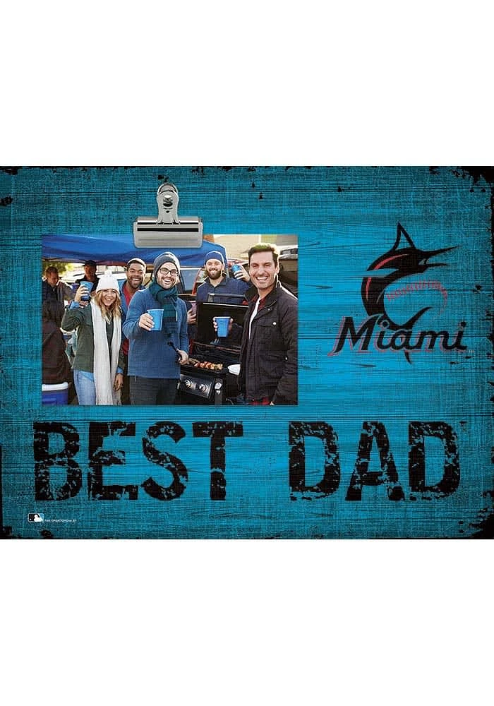 Miami Marlins Best Dad Clip Picture Frame