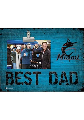 Miami Marlins Best Dad Clip Picture Frame