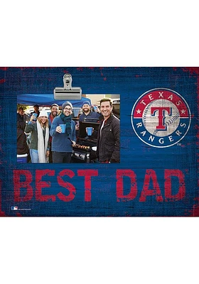 Texas Rangers Best Dad Clip Picture Frame