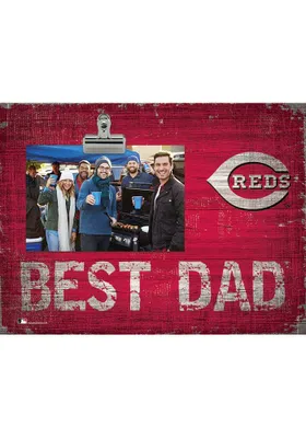 Cincinnati Reds Best Dad Clip Picture Frame