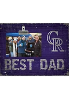 Colorado Rockies Best Dad Clip Picture Frame