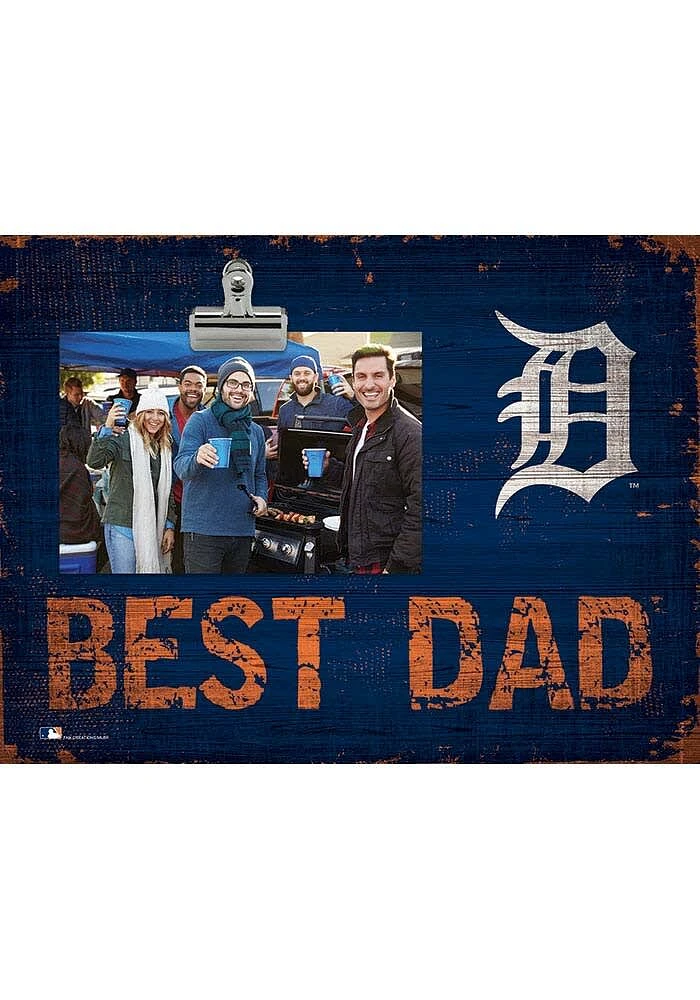 Detroit Tigers Best Dad Clip Picture Frame