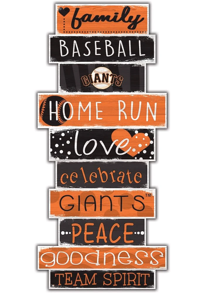 San Francisco Giants Celebrations Stack 24 Inch Sign - Orange