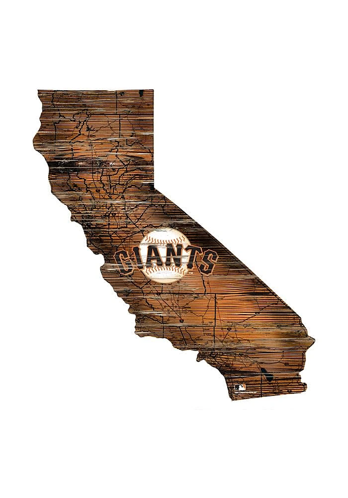 San Francisco Giants Mini Roadmap State Sign - Orange