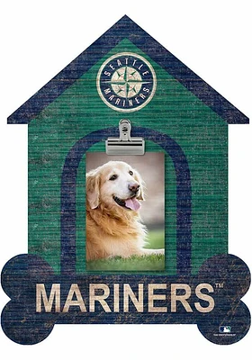 Seattle Mariners Dog Bone House Clip Picture Frame - Navy Blue