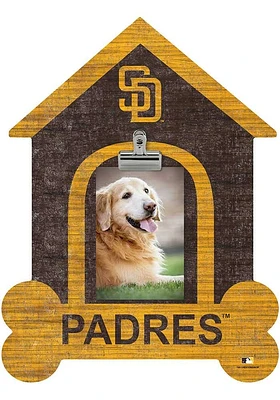 San Diego Padres Dog Bone House Clip Picture Frame - Brown